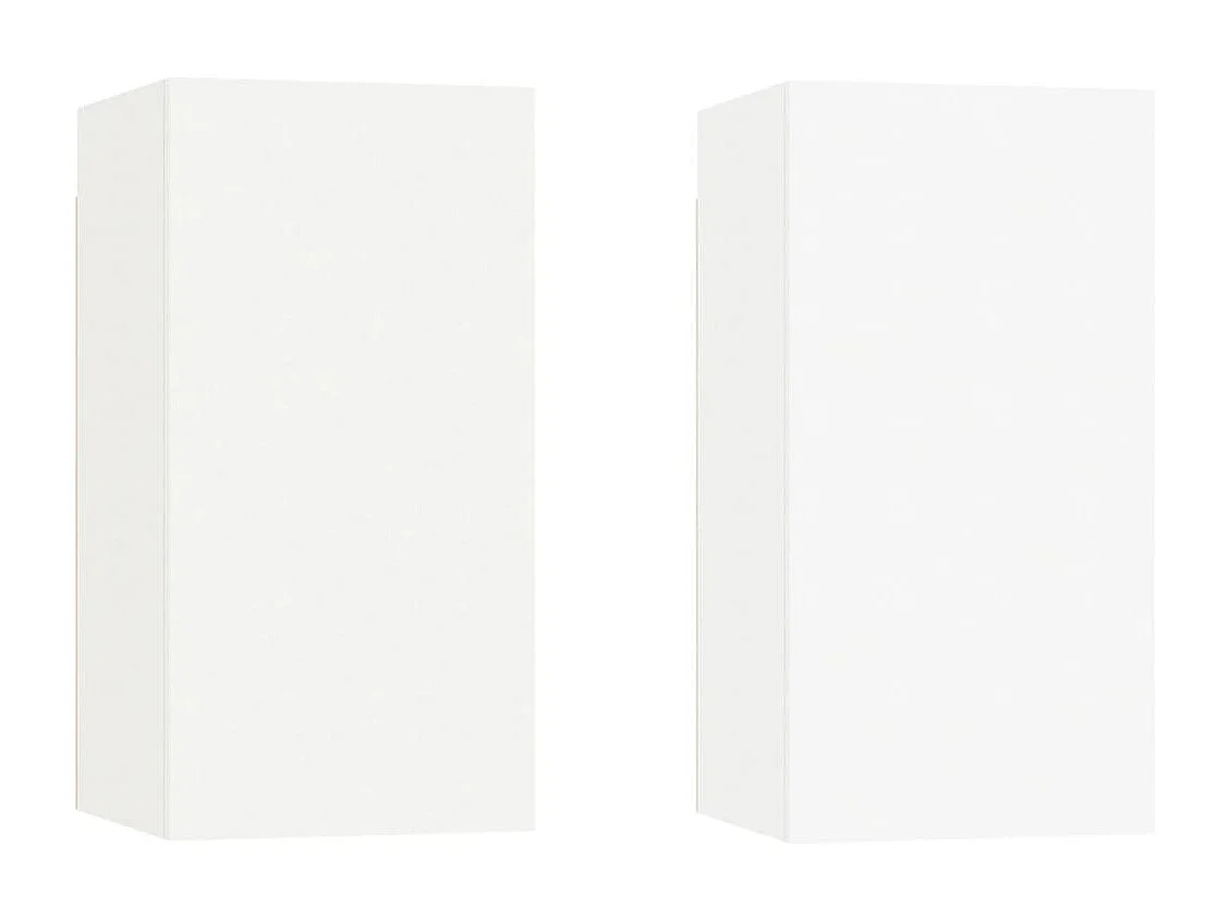 Meubles TV 2 pièces Blanc 30,5x30x60 cm Aggloméré
