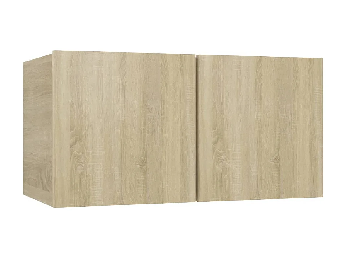 Ensemble de meuble TV 6 pièces Chêne sonoma Aggloméré