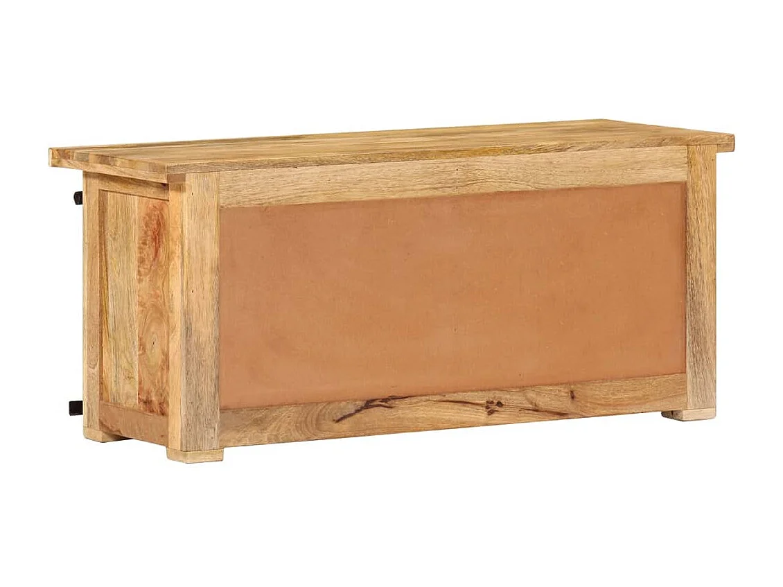 Meuble TV 90x35x40 cm Bois massif de manguier
