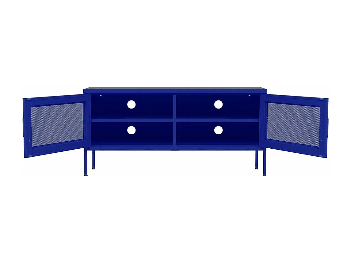 Tv-meubel 105x35x50 cm staal marineblauw