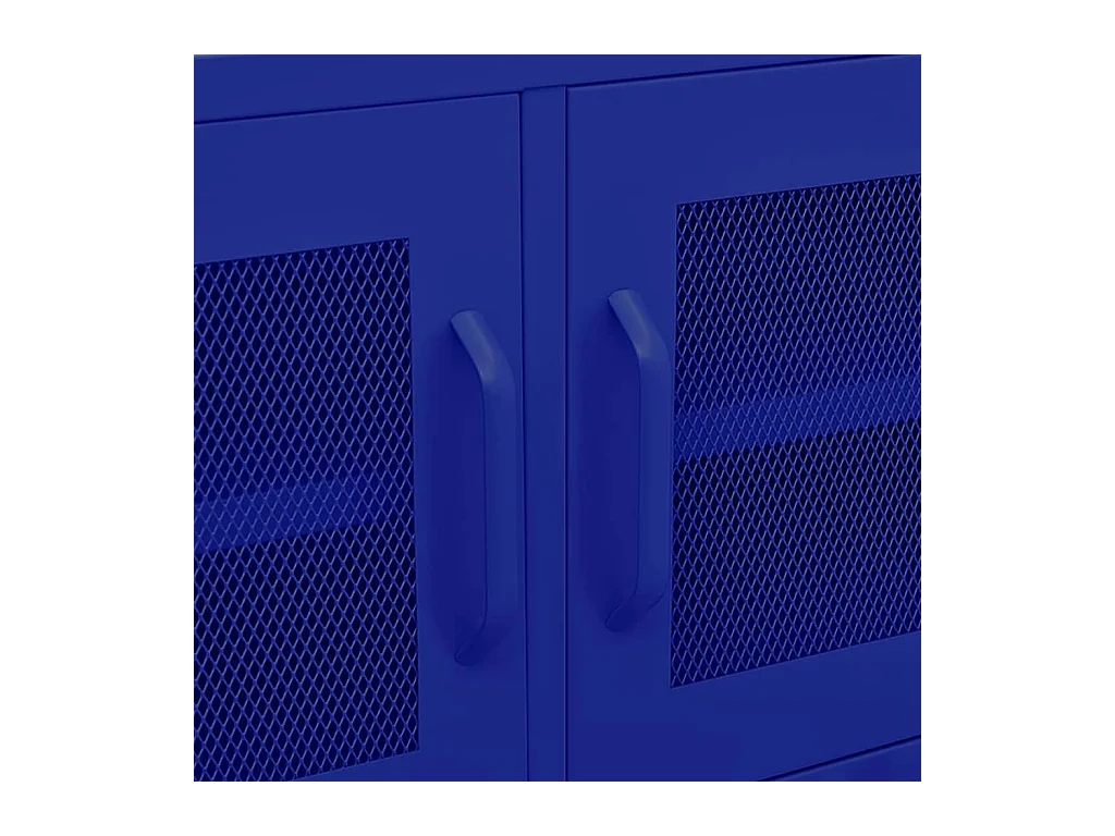 Móvel de TV aço 105x35x50 cm azul-marinho