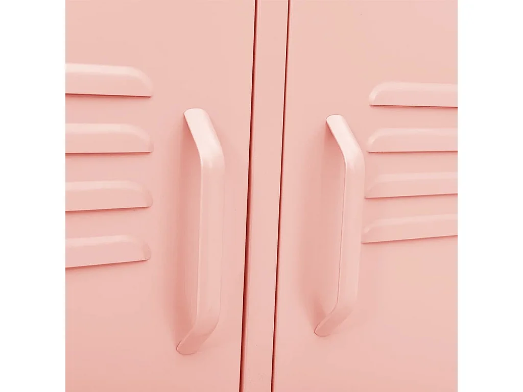 Meuble TV Rose 105x35x50 cm Acier