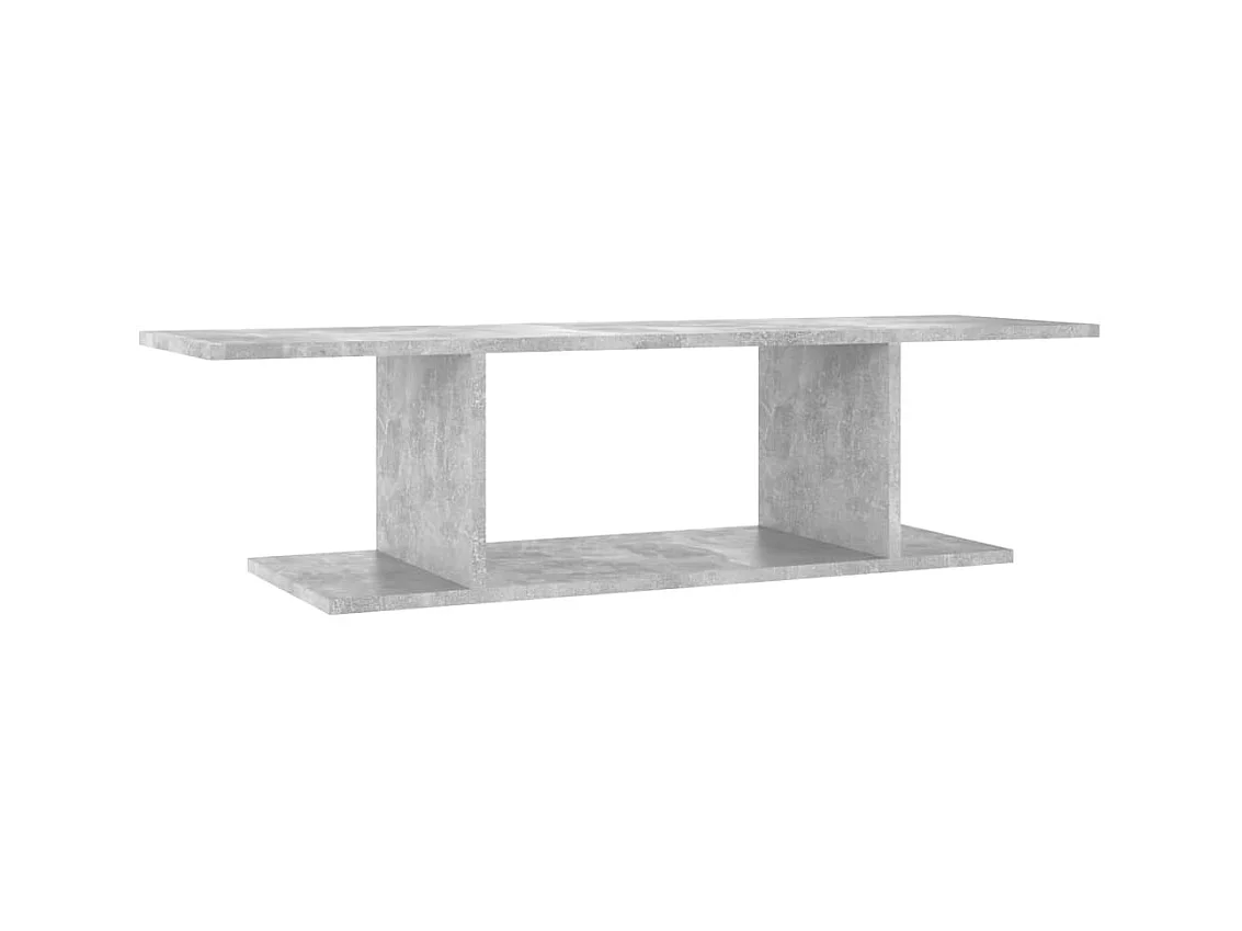 Meuble TV mural Gris béton 103x30x26,5 cm