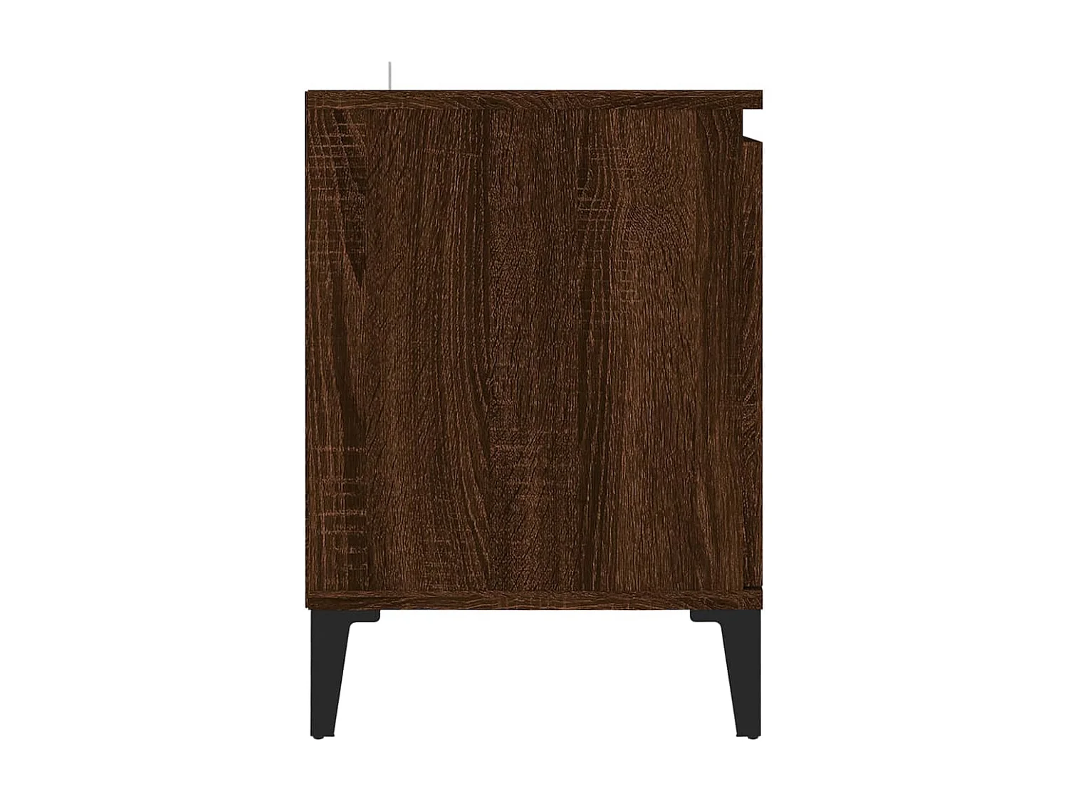 Meuble TV avec pieds en métal Chêne marron 103,5x35x50 cm