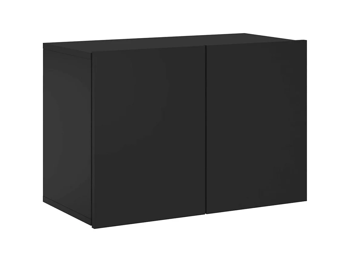Meuble TV mural noir 60x30x41 cm