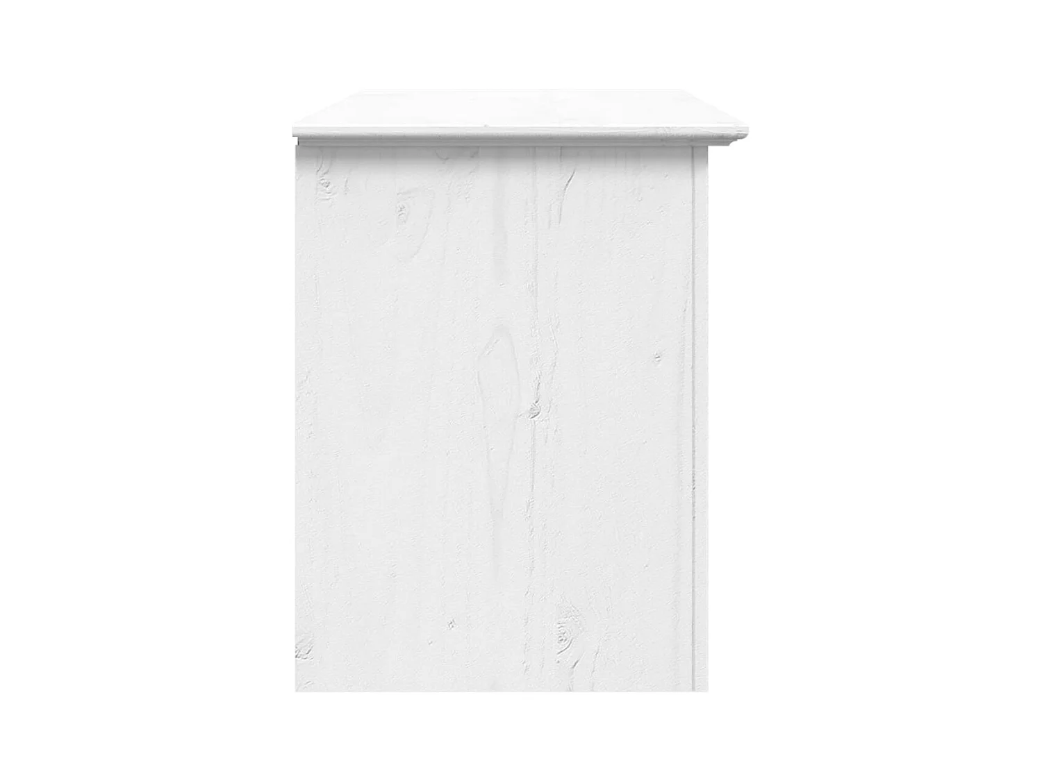 Mueble de TV con 2 cajones BODO madera pino blanco 91x43x56 cm