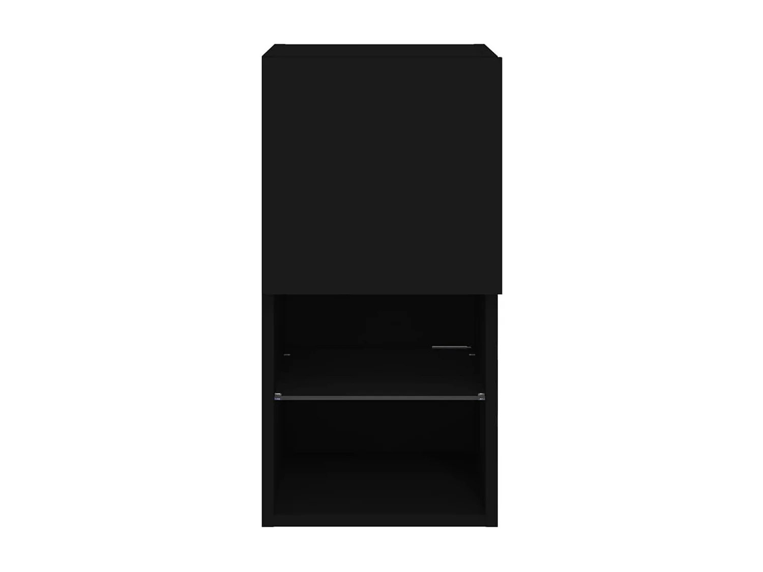 Mueble para TV con luces LED negro 30,5x30x60 cm