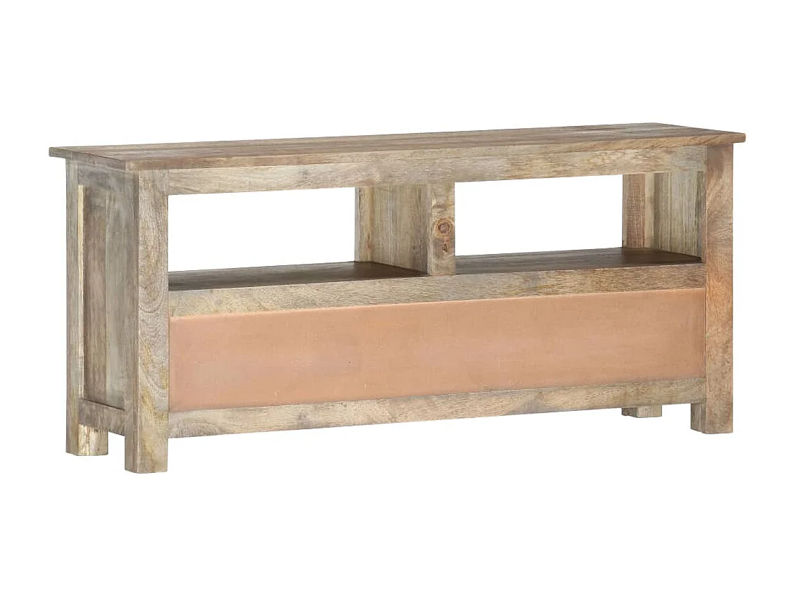 Meuble TV 110x30x50 cm Bois massif de manguier