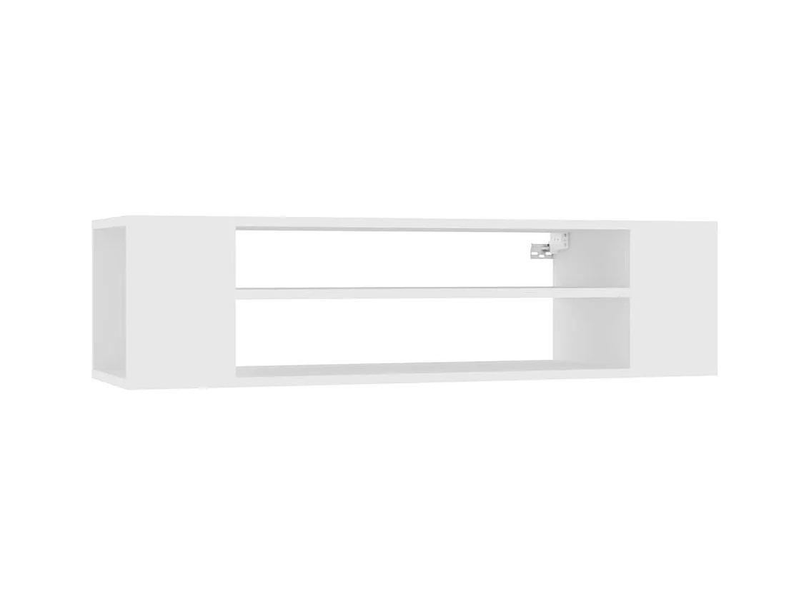 Meuble TV suspendu Blanc 100x30x26,5 cm Aggloméré
