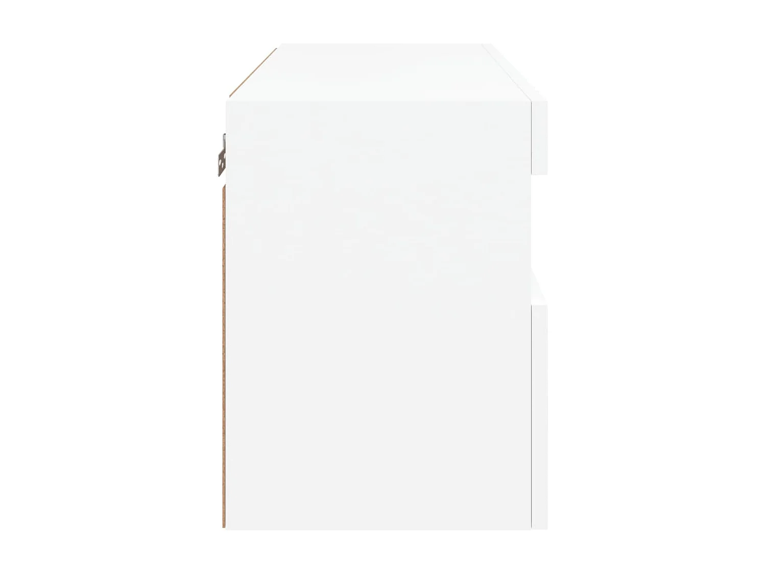 Meuble TV mural avec lumières LED blanc 60x30x40 cm