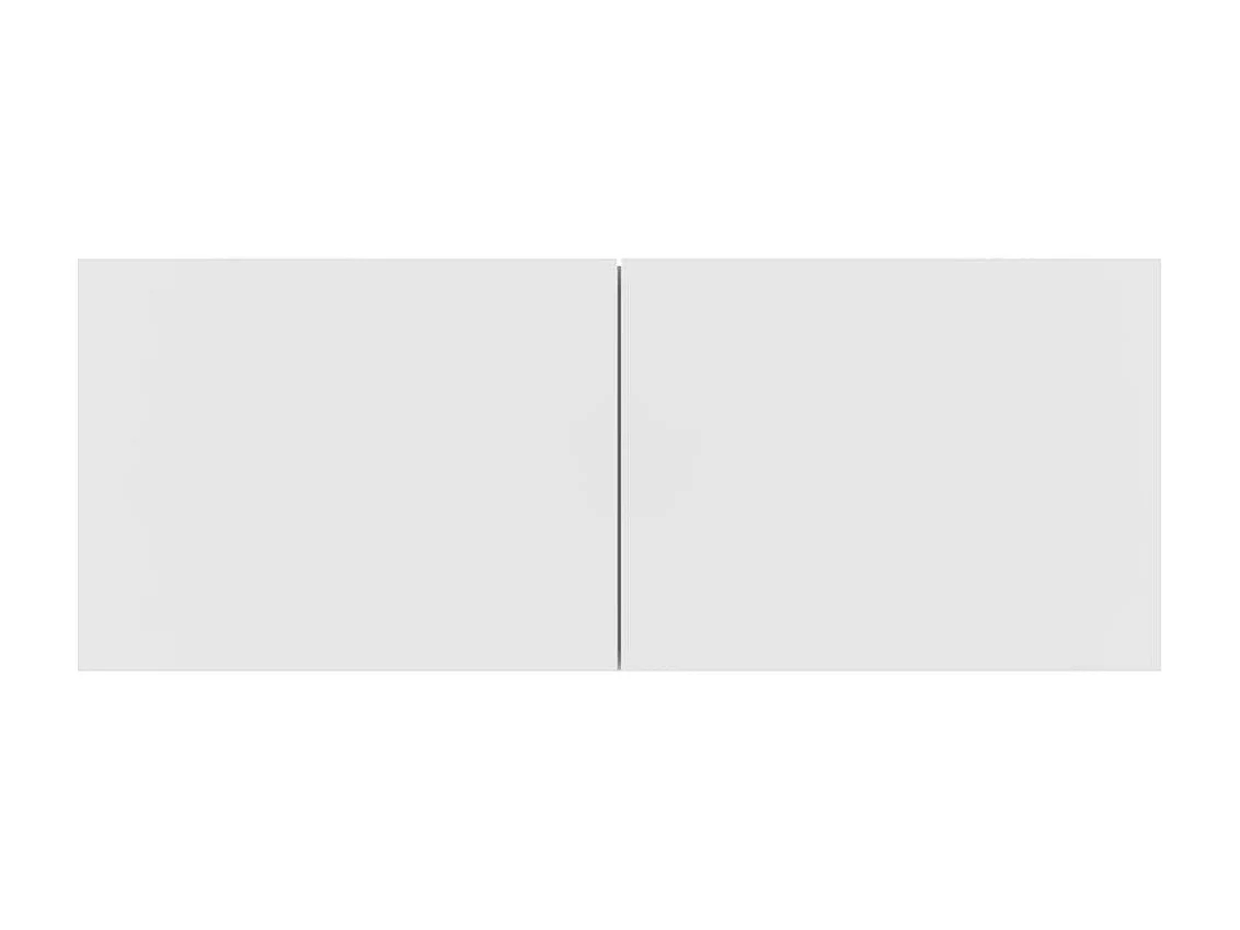 4-delige Tv-meubelset bewerkt hout wit