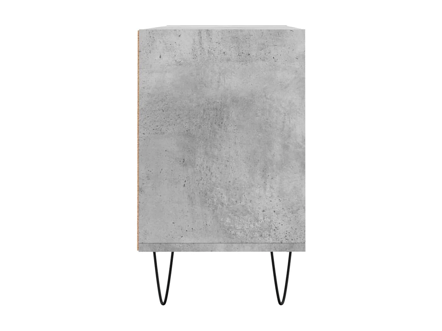 Meuble TV gris béton 103,5x30x50 cm bois d'ingénierie