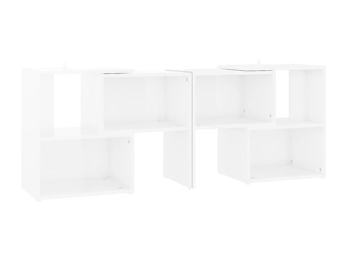 Mueble para TV de madera contrachapada blanco 104x30x52 cm