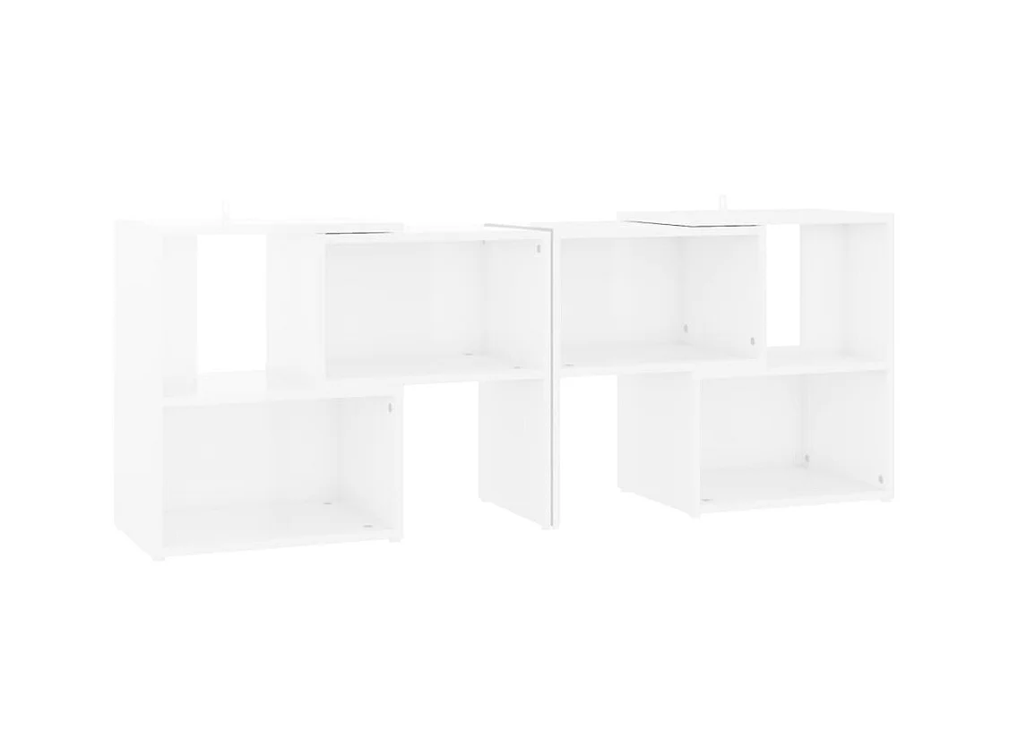 Meuble TV Blanc 104x30x52 cm Aggloméré
