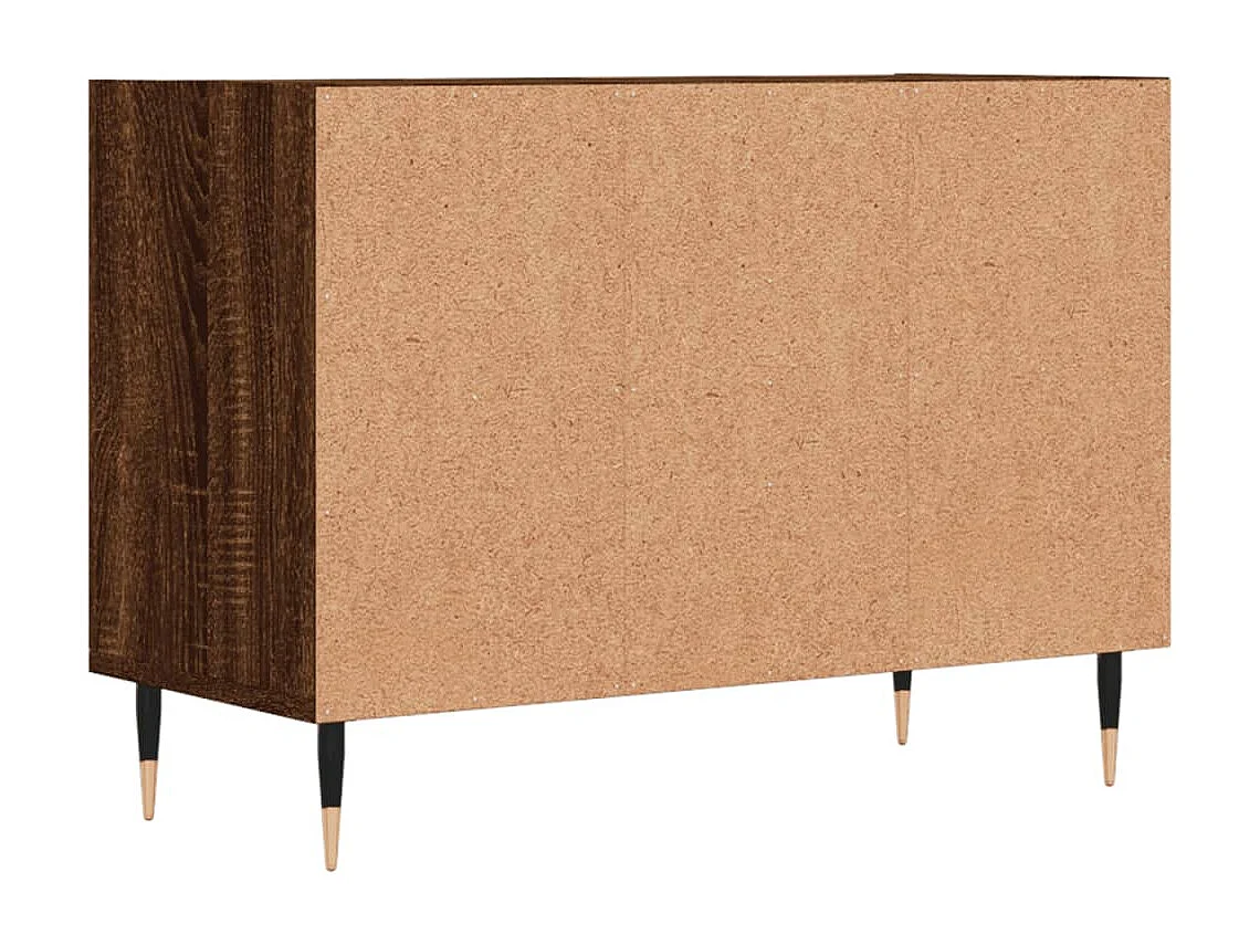 Meuble TV chêne marron 69,5 x 30 x 50 cm bois d'ingénierie