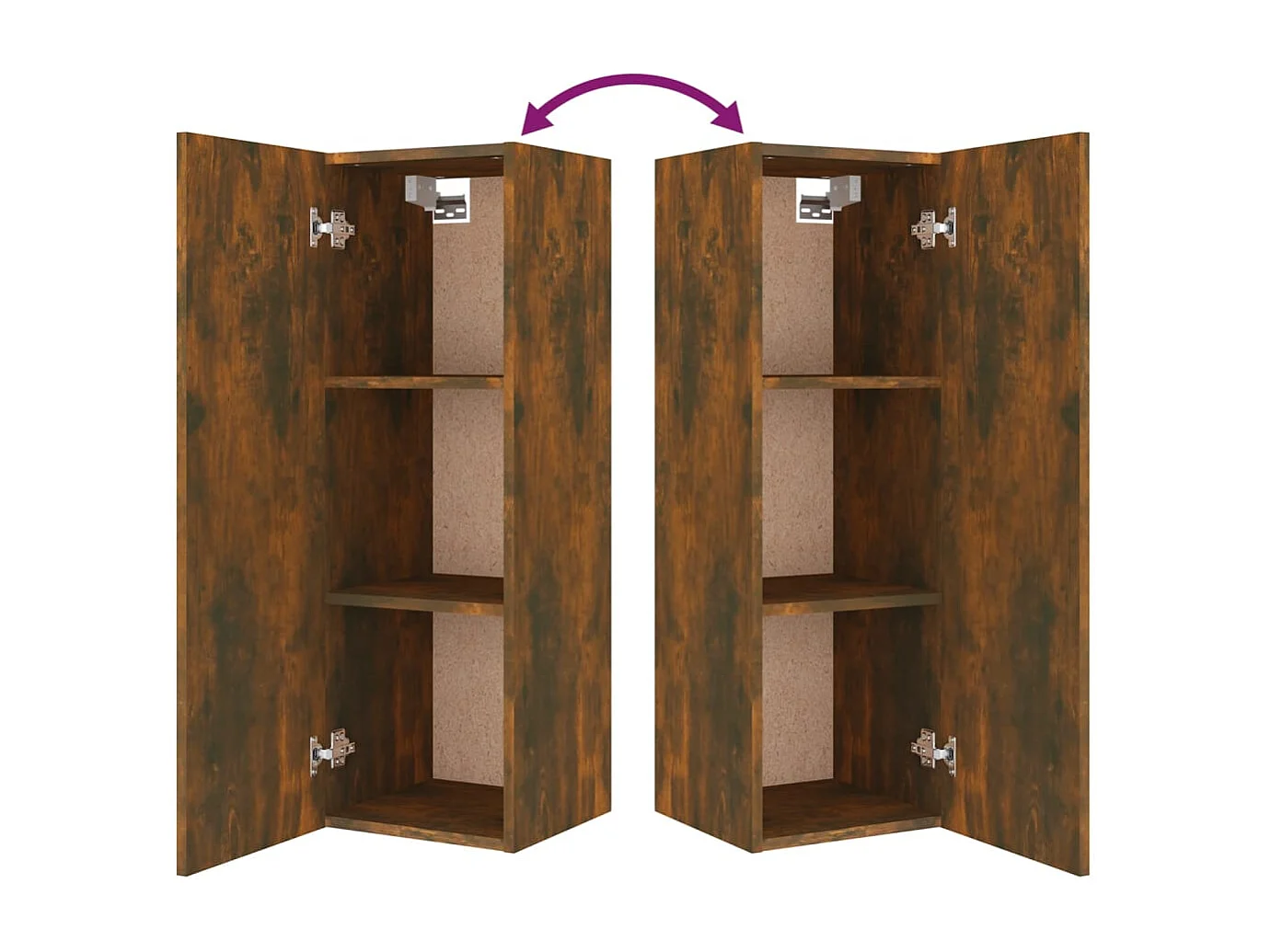 Ensemble de meubles TV 5 pièces Chêne fumé Bois d'ingénierie