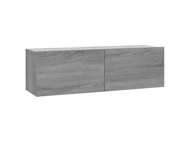Armoire murale TV Sonoma gris 100x30x30 cm Bois d'ingénierie
