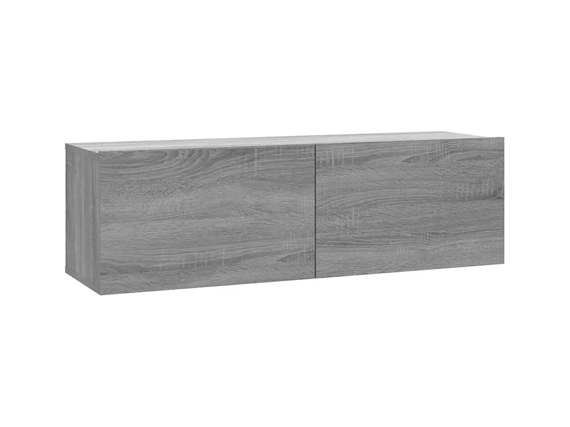 Armoire murale TV Sonoma gris 100x30x30 cm Bois d'ingénierie