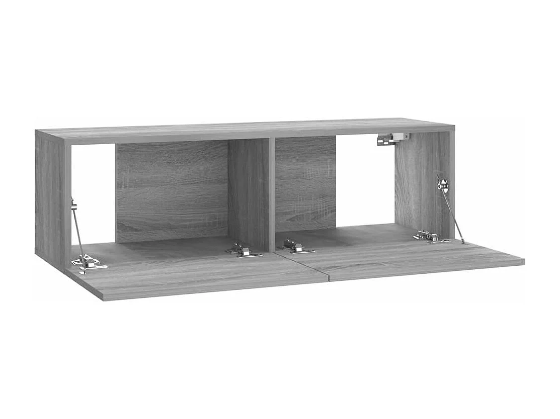 Armoire murale TV Sonoma gris 100x30x30 cm Bois d'ingénierie