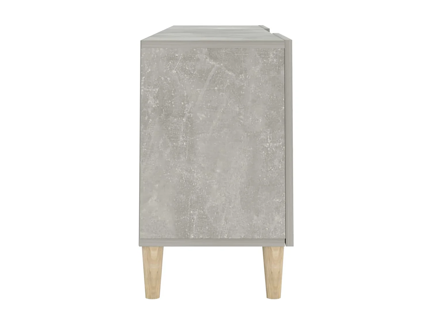 Meuble TV Gris béton 150x30x50 cm Bois d'ingénierie