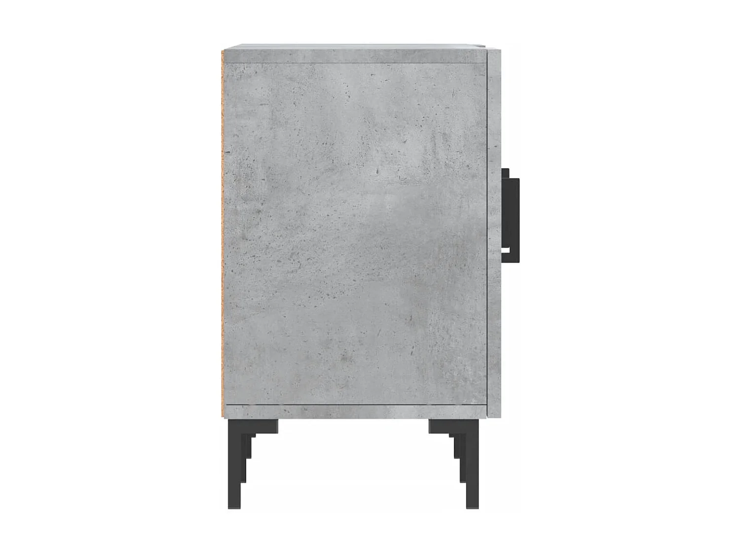 Meuble TV gris béton 150x30x50 cm bois d'ingénierie