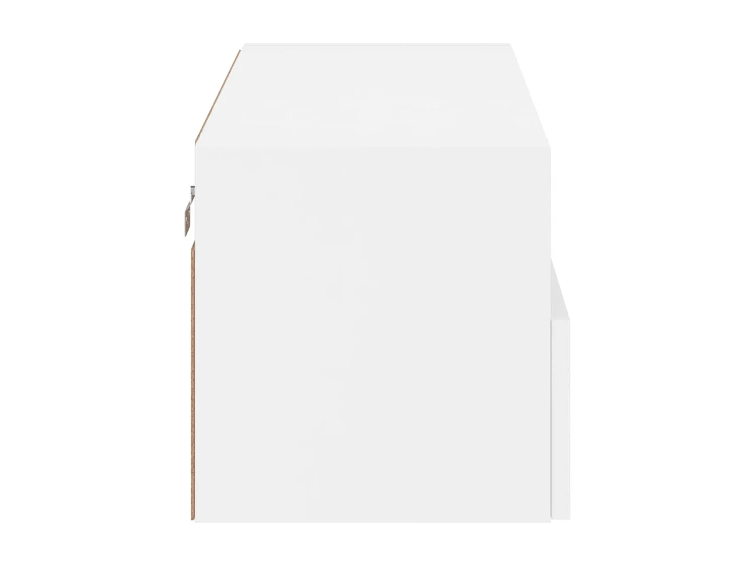 Meuble TV mural blanc 80x30x30 cm bois d'ingénierie