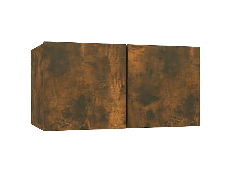 Móvel de TV suspenso madeira processada 60x30x30 cm fumado