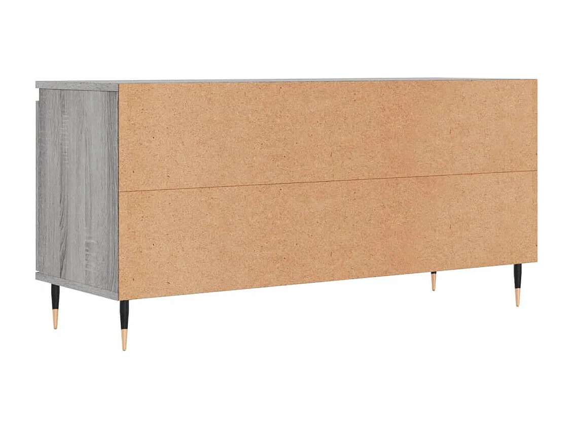 Meuble TV sonoma gris 104x35x50 cm bois d'ingénierie