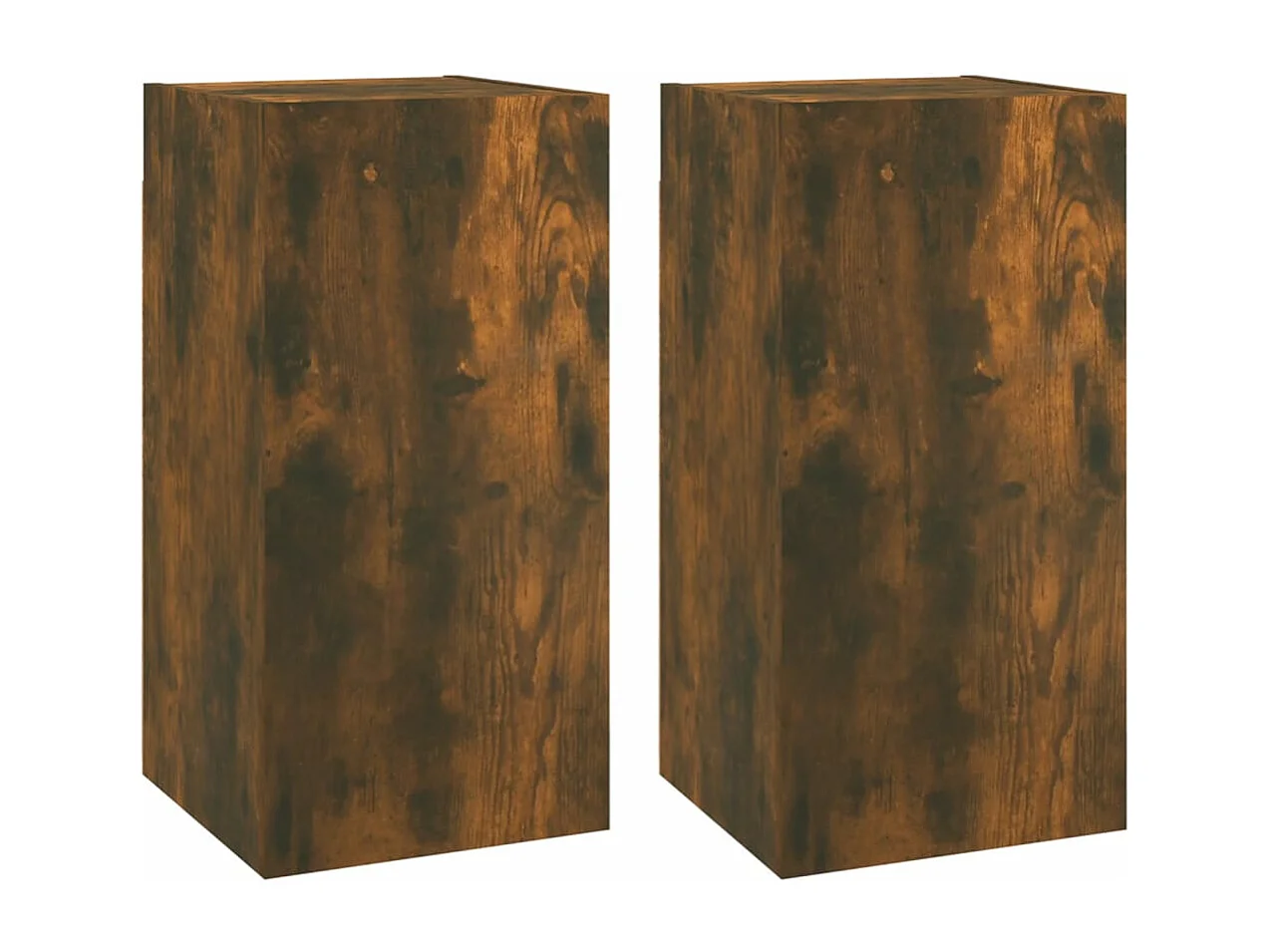 Meubles TV 2 pièces Chêne fumé 30,5x30x60 cm Bois d'ingénierie