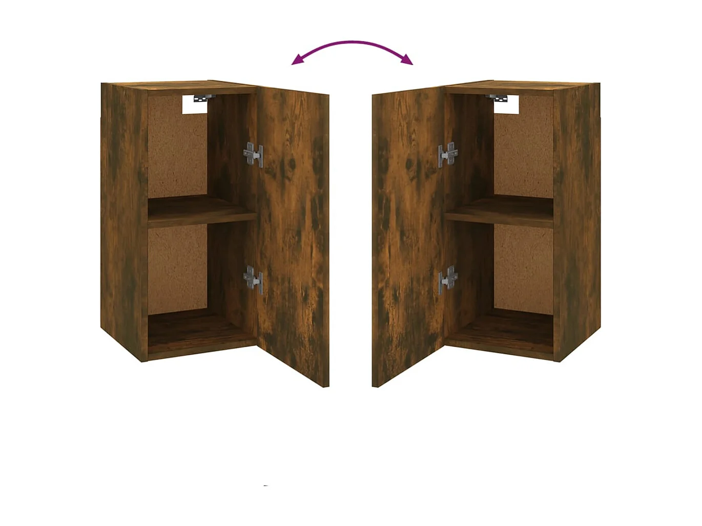 Meubles TV 2 pièces Chêne fumé 30,5x30x60 cm Bois d'ingénierie