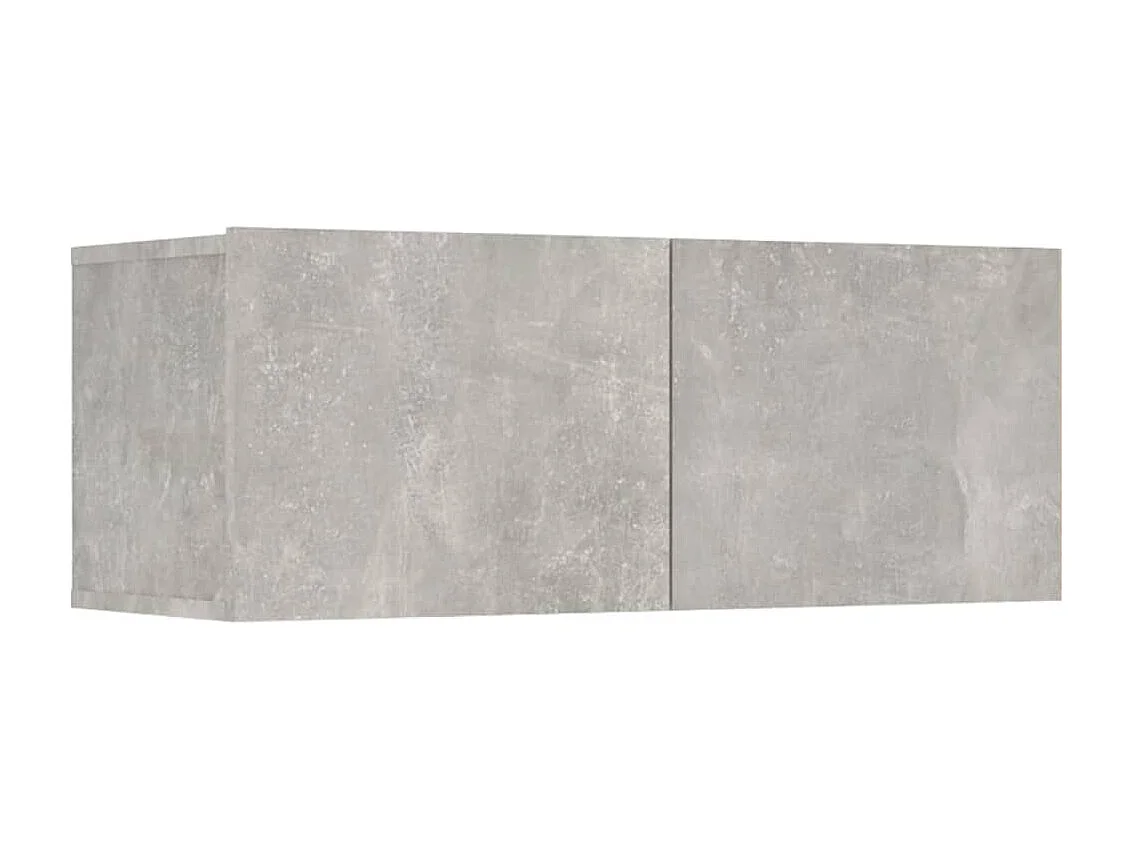 Ensemble de meubles TV 7 pièces Gris béton Bois d'ingénierie