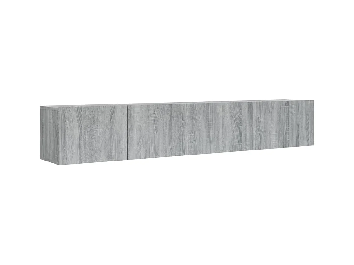 Ensemble de meubles TV 2 pièces Sonoma gris Bois d'ingénierie