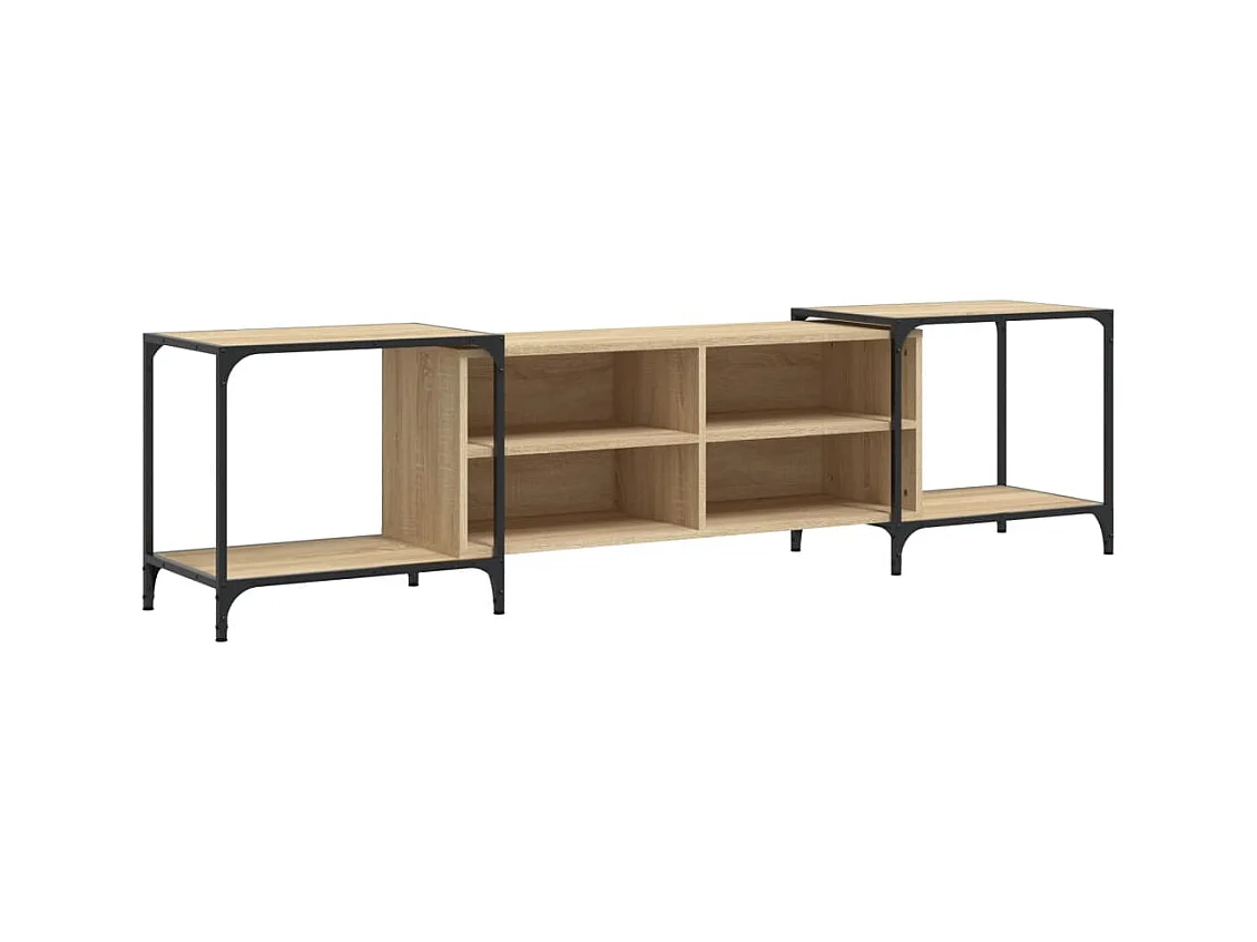 Meuble TV chêne sonoma 203x37x50 cm bois d'ingénierie