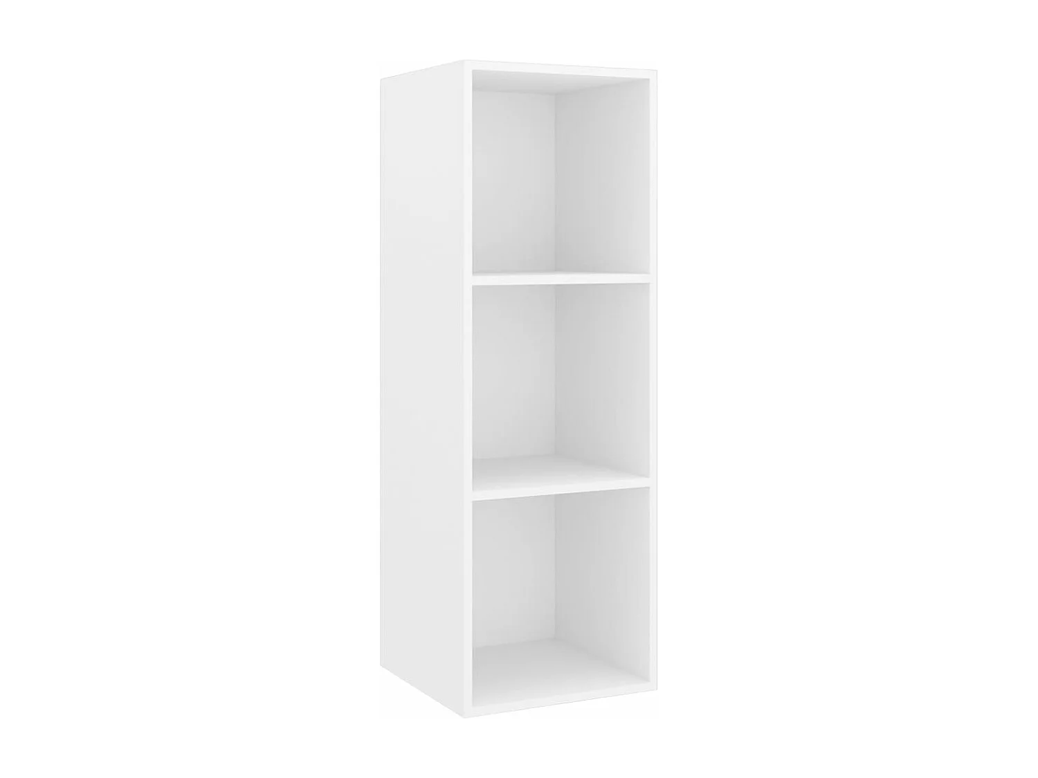 Set de muebles para TV 4 piezas madera contrachapada blanco