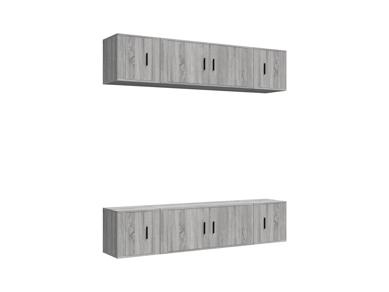 Ensemble de meubles TV 6 pièces Sonoma gris Bois d'ingénierie