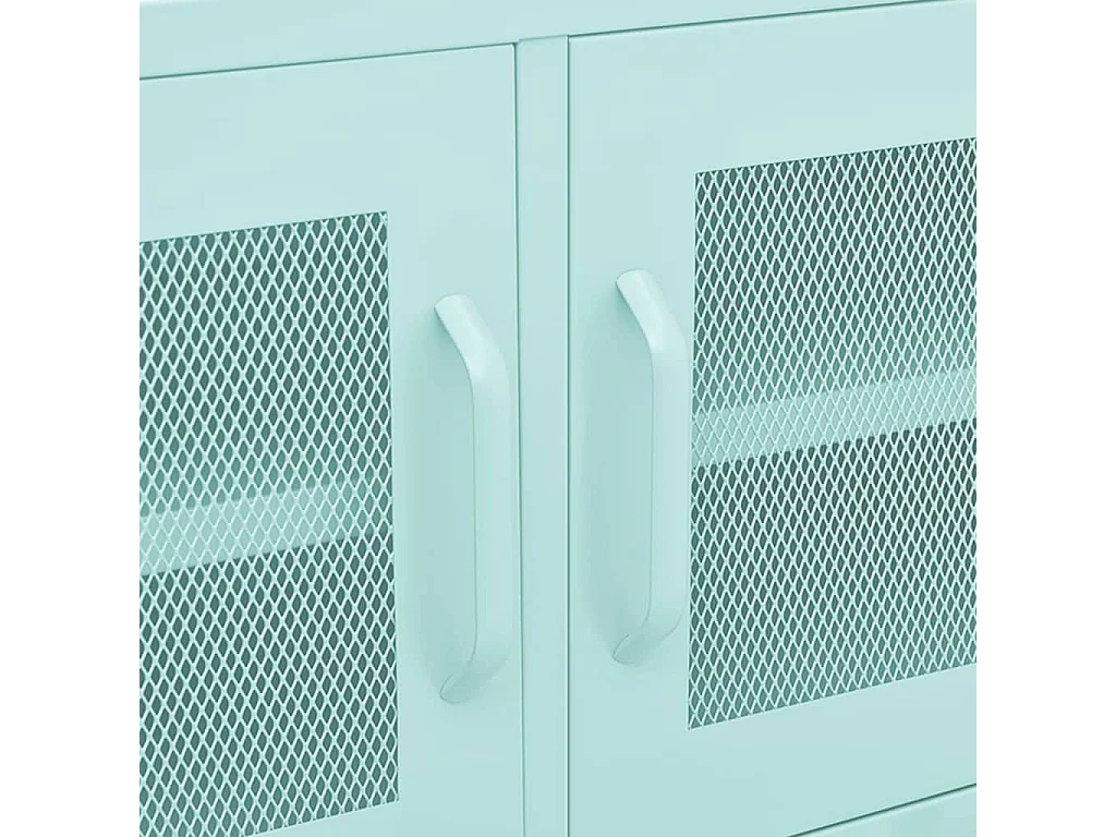 Tv-meubel 105x35x50 cm staal mintkleurig