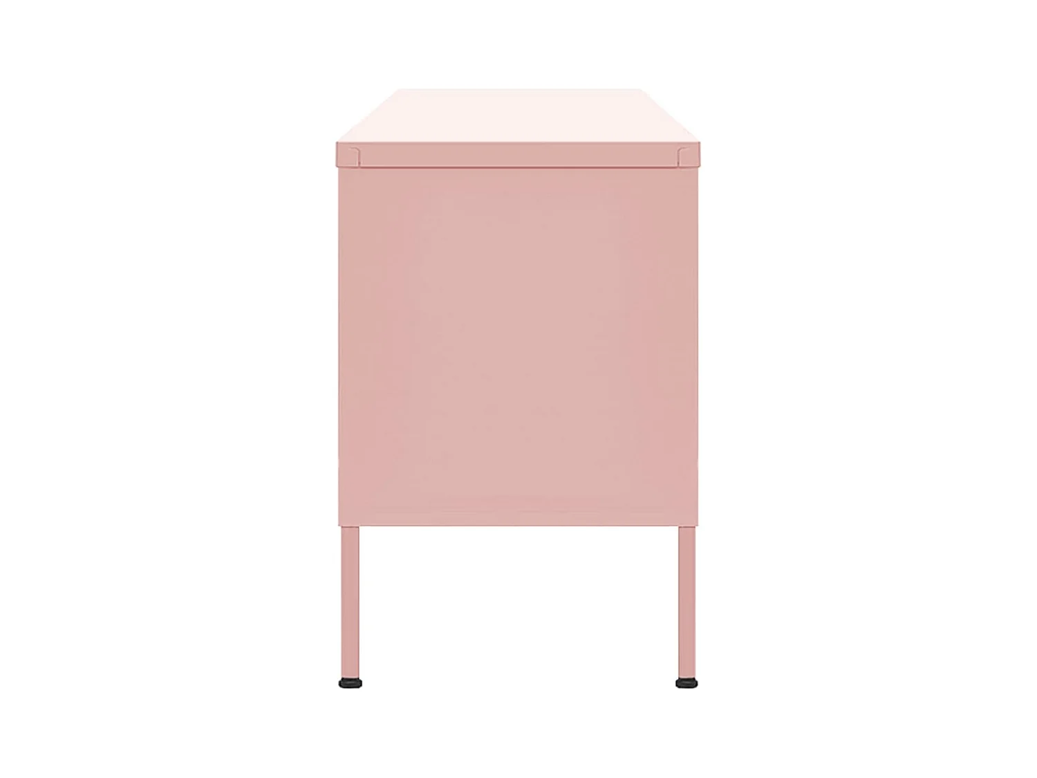 Meuble TV Rose 105x35x50 cm Acier