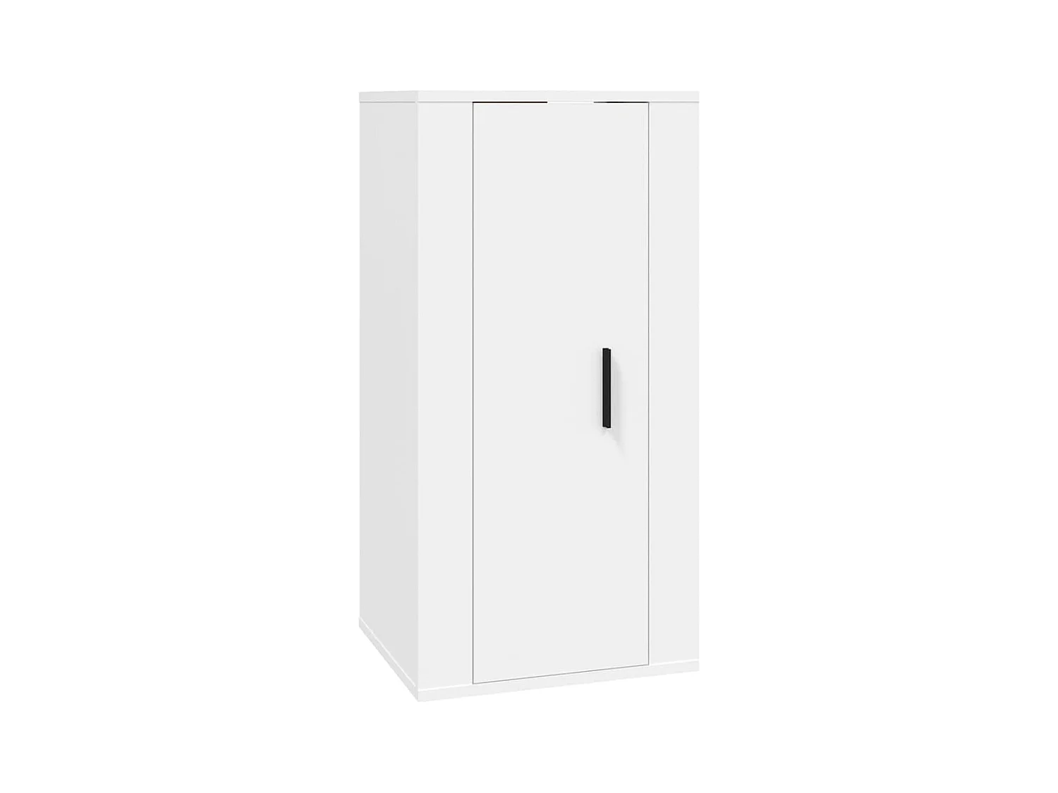 Meuble TV mural Blanc 40x34,5x80 cm
