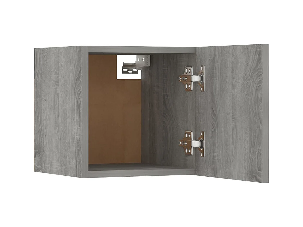 Meuble TV mural Sonoma gris 30,5x30x30 cm