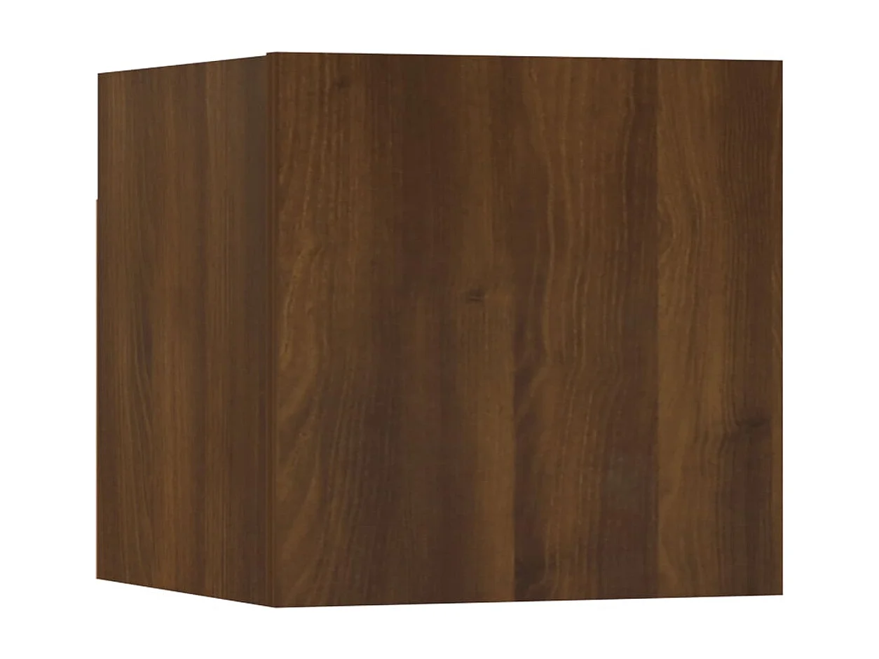 Meubles TV muraux 2 pièces Chêne marron 30,5x30x30 cm