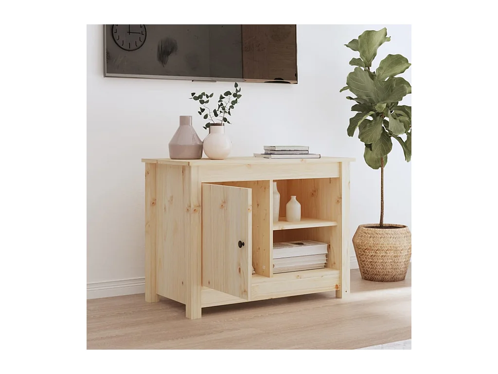 Meuble TV 70x36,5x52 cm Bois de pin massif