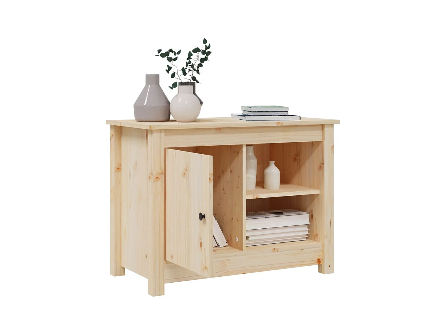 Meuble TV 70x36,5x52 cm Bois de pin massif