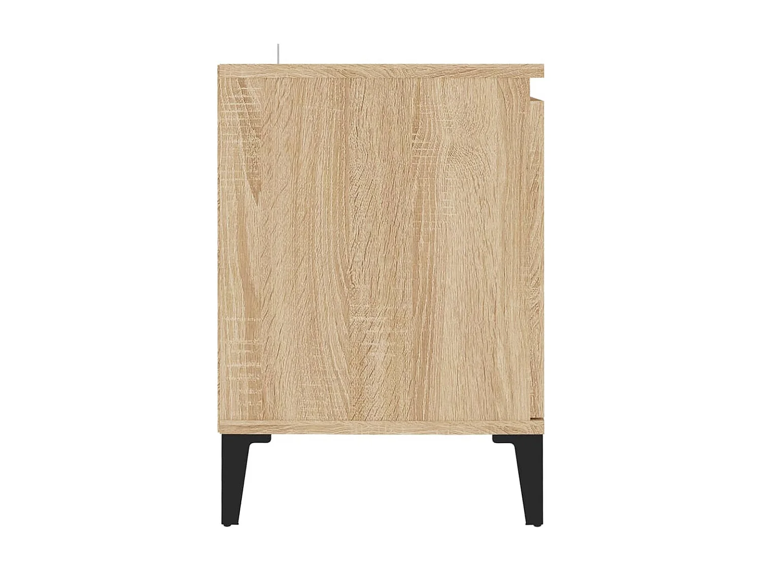 Tv-meubel met metalen poten 103,5x35x50 cm sonoma eikenkleurig