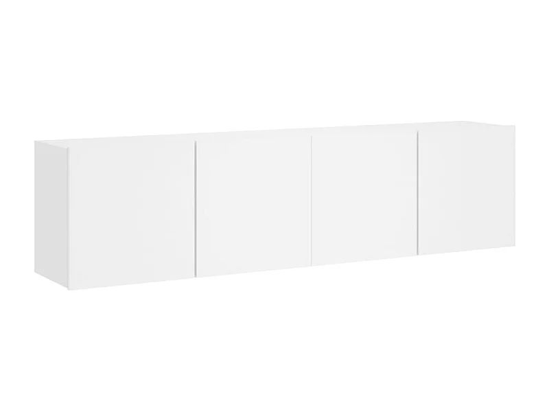 Meubles TV muraux 2 pièces blanc 80x30x41 cm