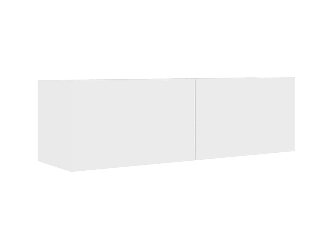 Meuble TV Blanc 100x30x30 cm Aggloméré