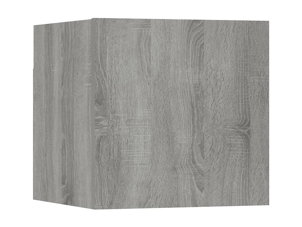 Meubles TV muraux 2 pièces Sonoma gris 30,5x30x30 cm