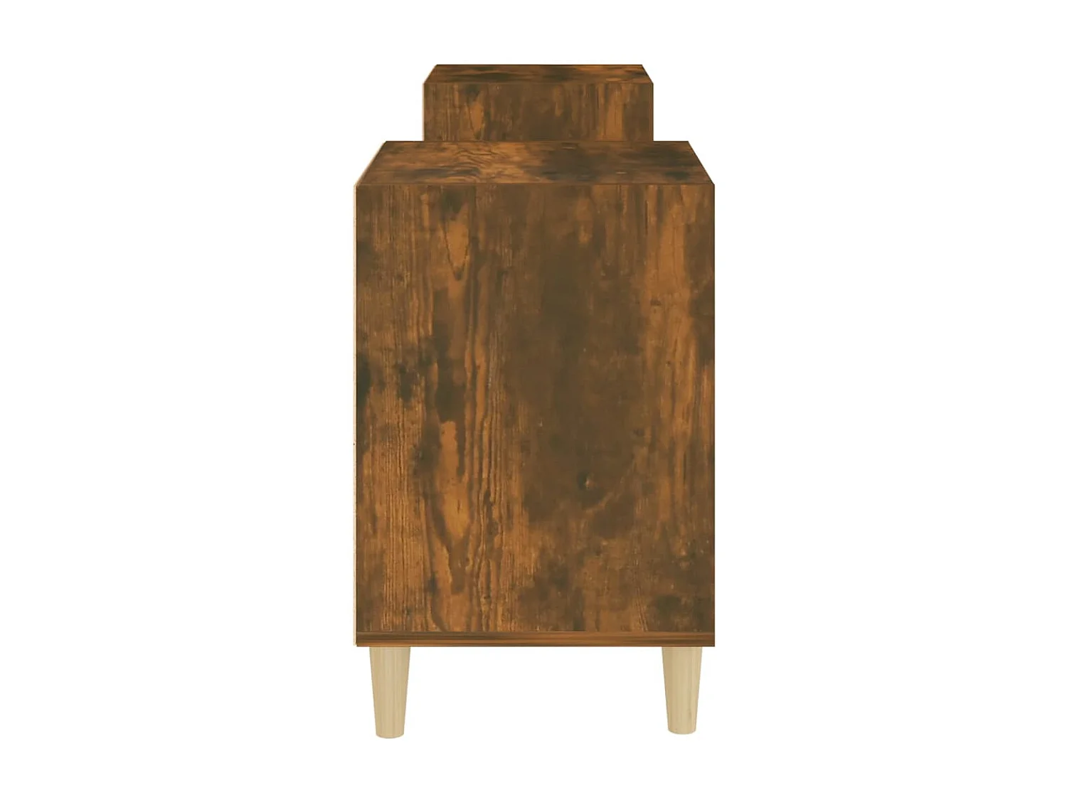 Meuble TV Chêne fumé 160x35x55 cm Bois d'ingénierie
