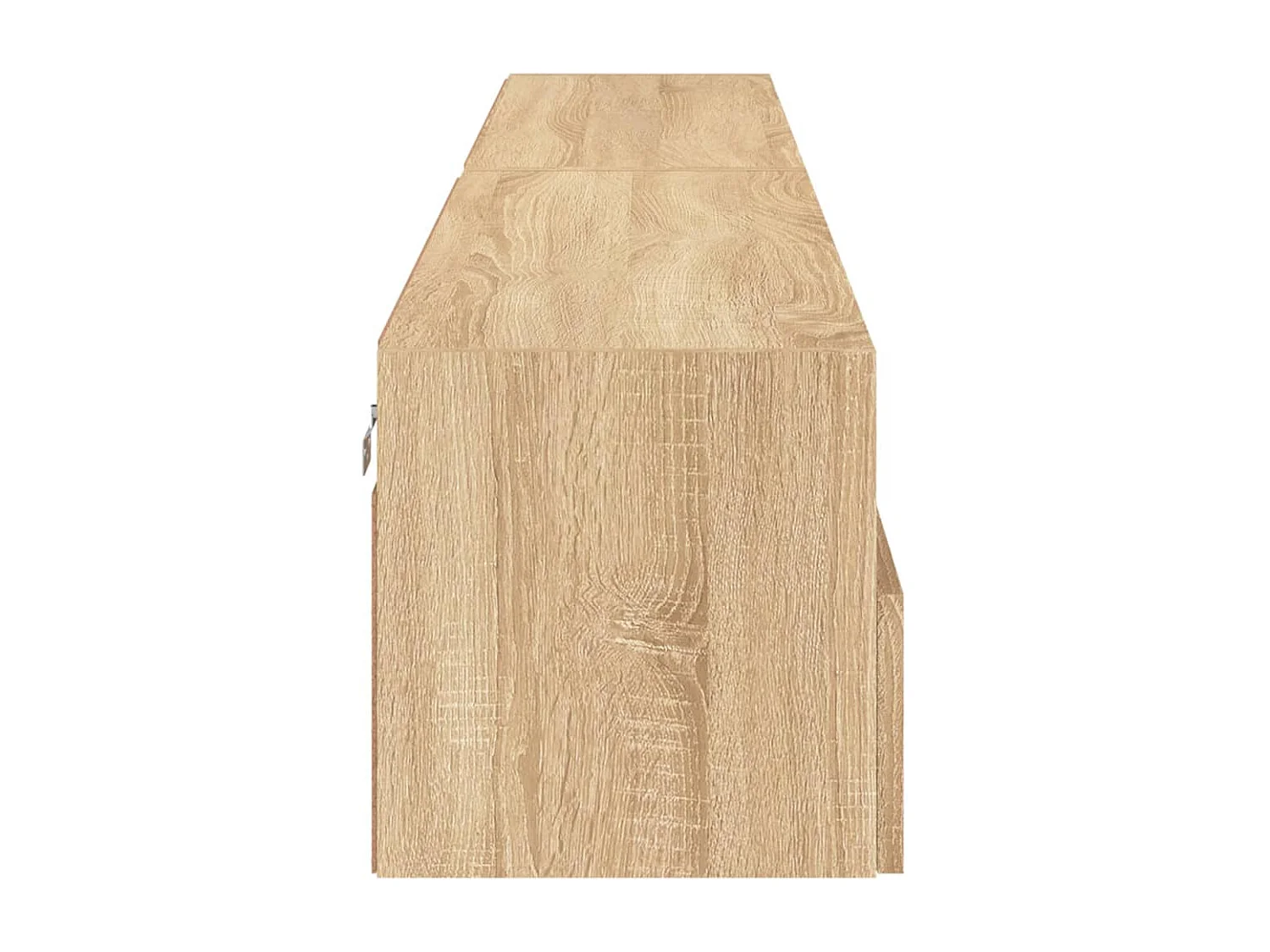 Meubles TV muraux 2pièces chêne sonoma 100x30x30cm bois ingénierie