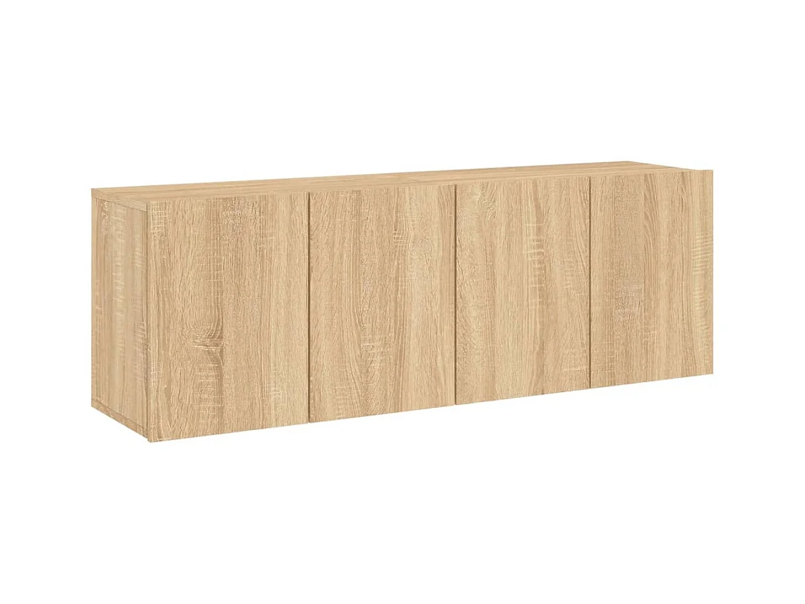 Meubles TV muraux 2 pièces chêne sonoma 60x30x41 cm
