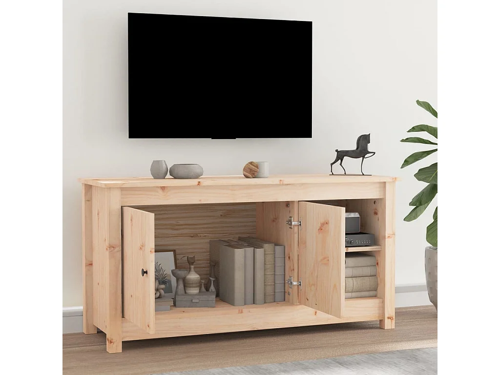 Tv-meubel 103x36,5x52 cm massief grenenhout